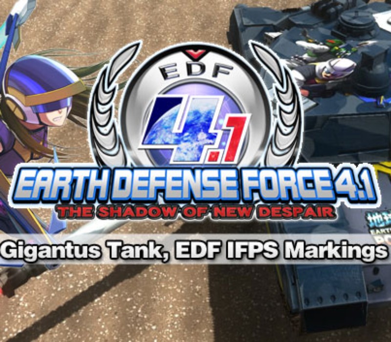 EARTH DEFENSE FORCE 4.1 - Gigantus Tank, EDF IFPS Markings DLC